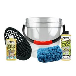 D CON WASH AND WAX DETAILING BUCKET KIT 5 ITEMS