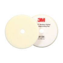 3M FOAM POLISHING PAD WHITE 150MM 2 PIECES