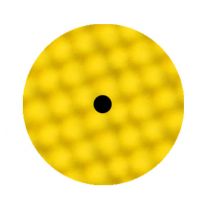 Carcare24.eu 9.WF150M rupes rotary waffle foam pad 125mm medium yellow 125 140mm