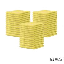 CarCare24.eu  D_MIC_103_AXM_144 d con ultra fine microfiber towel yellow 40 x 40 cm 144 pack
