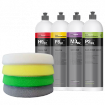 carcare24.eu koch chemie polishes 1l and d con delta pro pads 150mm kit
