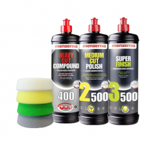 CarCare24.eu menzerna polishes 1l and d con delta pro pads 80mm kit