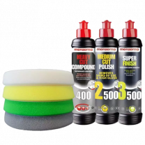 CarCare24.eu menzerna polishes 250ml and d con delta pro pads 150mm kit