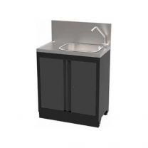 Carcare24.eu MST3400SI1+02S BOXO WALL CABINET WITH SINK AND STAINLESS STEEL BACKPANEL