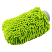 D CON CHENILLE MICROFIBER SCRATCH FREE WASH MITT LIME GREEN