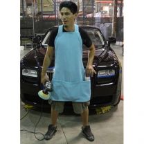 MICROFIBER DETAILING APRON WITH POCKETS AND STRAPS FOR CORDS