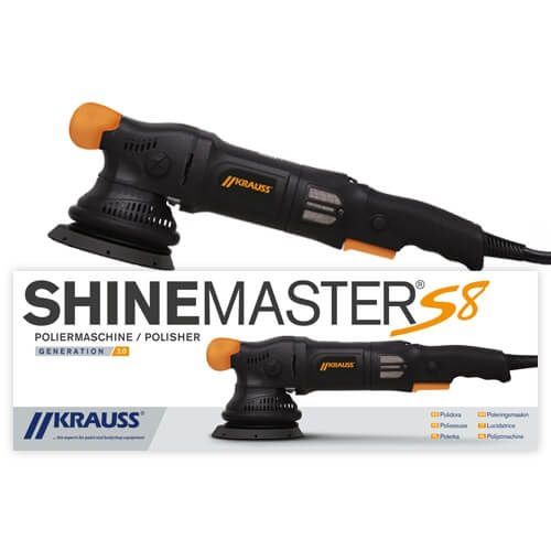 KRAUSS SHINEMASTER S08 DUAL ACTION ORBITAL POLISHER 8MM THROW V2