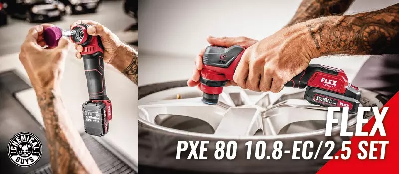FLEX PXE 80 10.8 EC BATTERY POWERED MINI POLISHER ROTARY ORBITAL